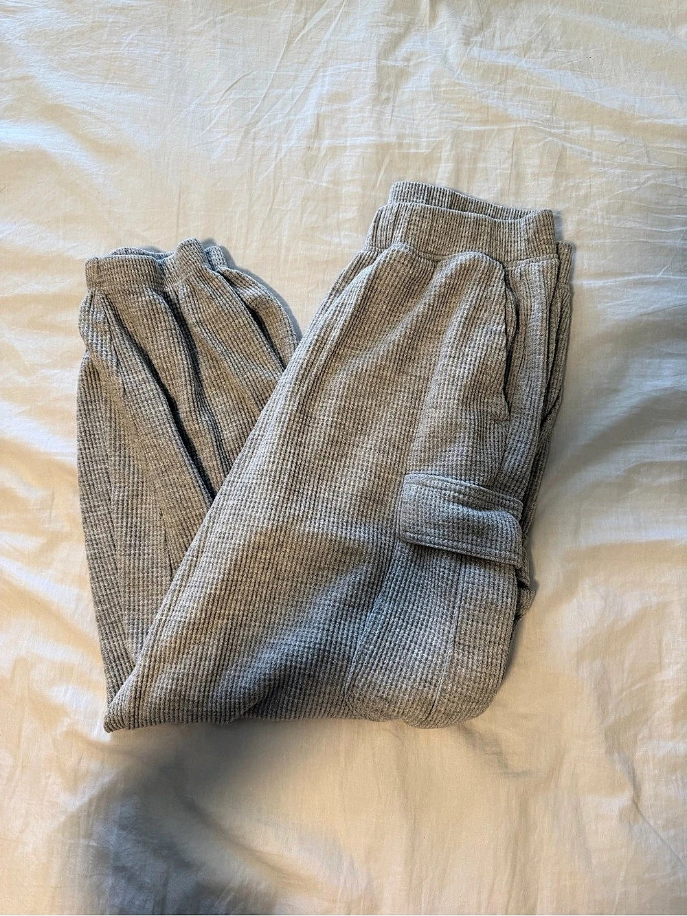 Aerie Traveler Waffle Cargo Jogger Women's Gray Small